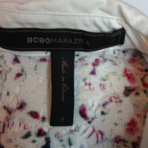 BCBGMaxAzria Floral Lace Shift Dress, S - Picture 3 of 3